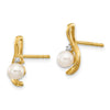 Oval Gemstone and Diamond Post Earrings