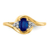 Gemstone and Diamond Ring