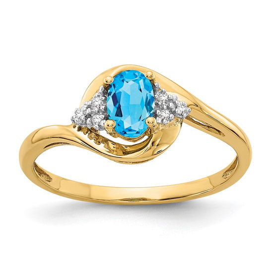Gemstone and Diamond Ring