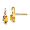 Oval Gemstone and Diamond Post Earrings