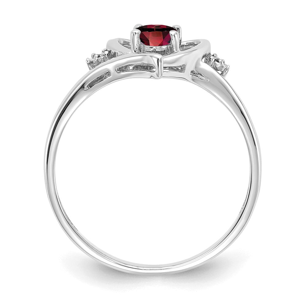 Gemstone and Diamond Heart Ring