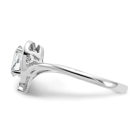 Gemstone and Diamond Heart Ring