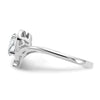 Gemstone and Diamond Heart Ring