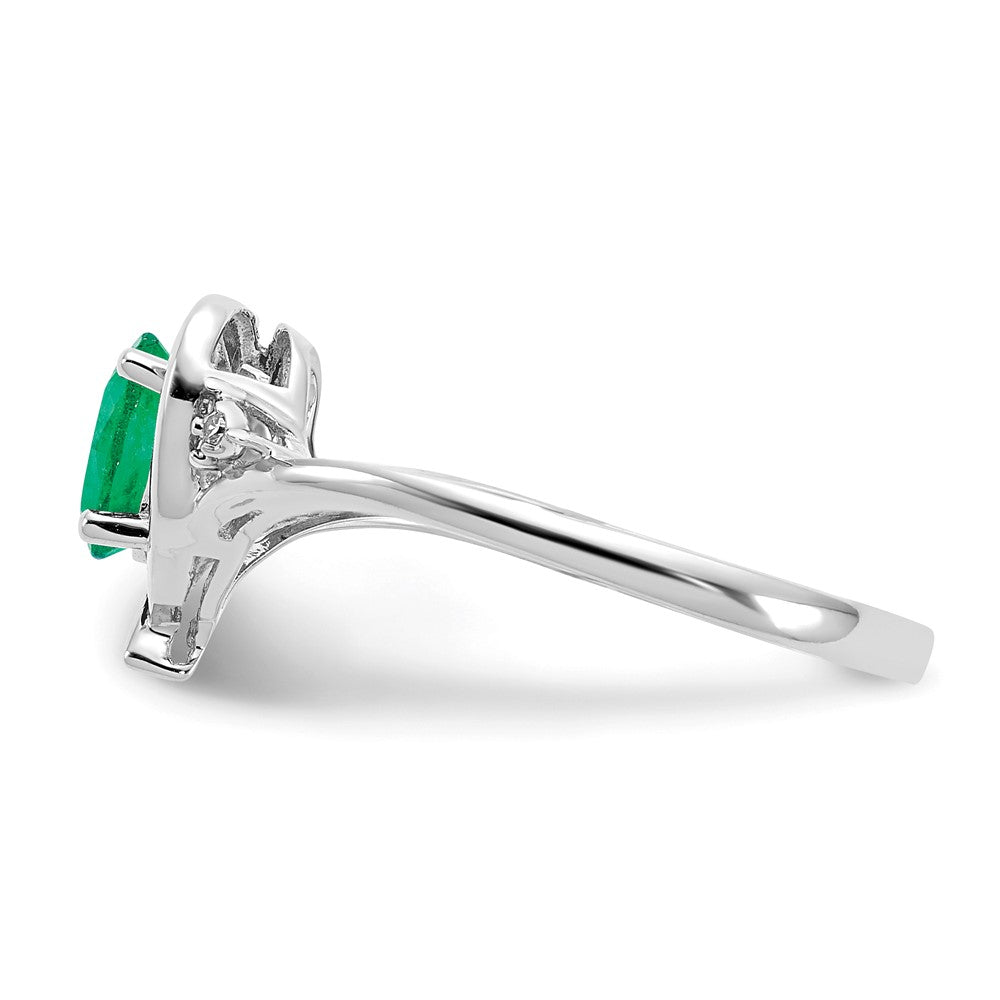 Gemstone and Diamond Heart Ring
