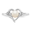 Gemstone and Diamond Heart Ring