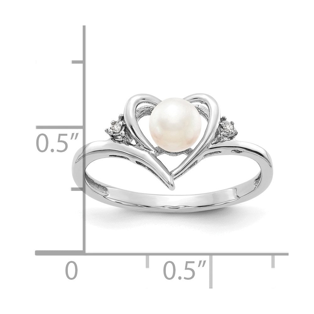 Gemstone and Diamond Heart Ring