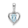 Gemstone & Diamond Heart Pendants