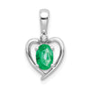 Gemstone & Diamond Heart Pendants