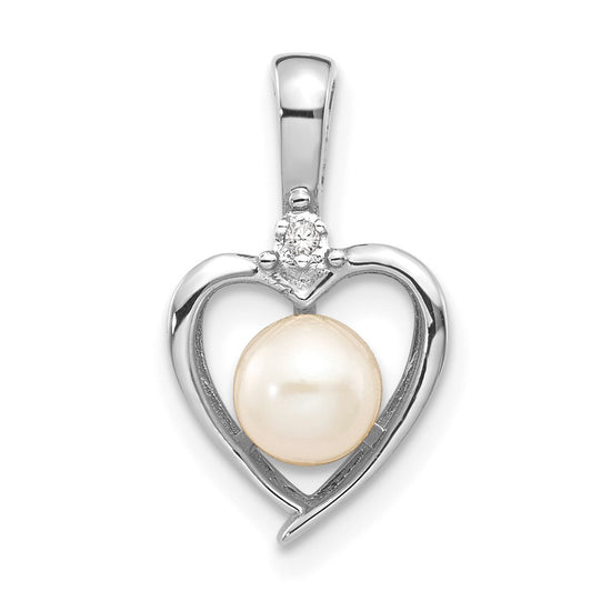 Gemstone & Diamond Heart Pendants