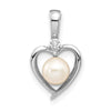 Gemstone & Diamond Heart Pendants