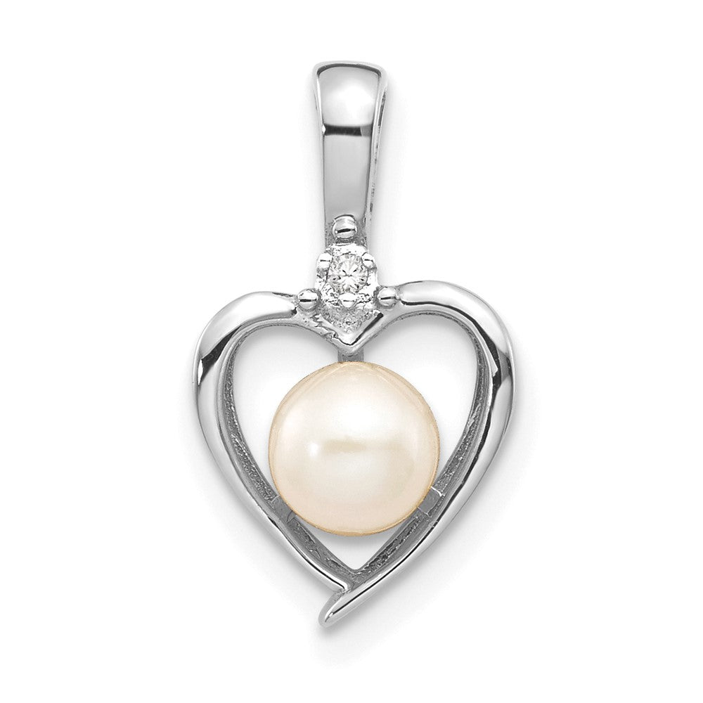 Gemstone & Diamond Heart Pendants