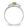 Gemstone and Diamond Heart Ring