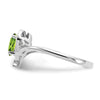 Gemstone and Diamond Heart Ring