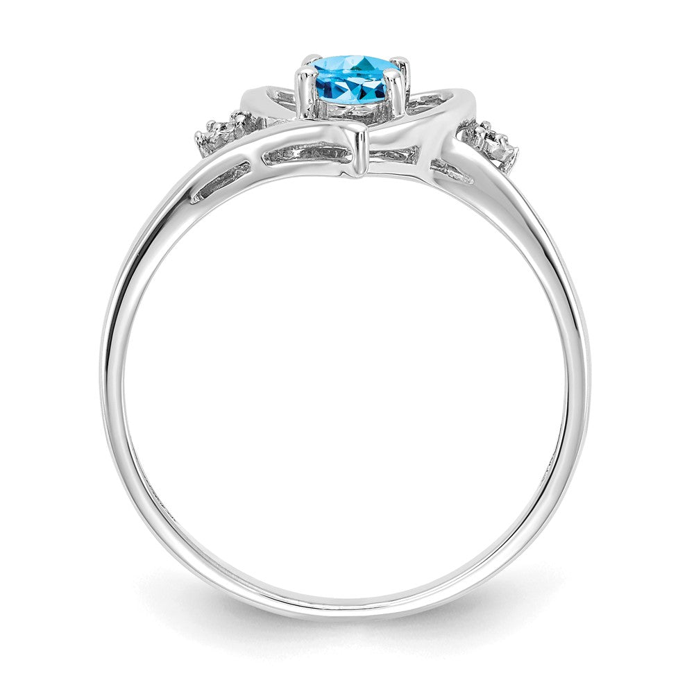 Gemstone and Diamond Heart Ring