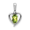 Gemstone & Diamond Heart Pendants