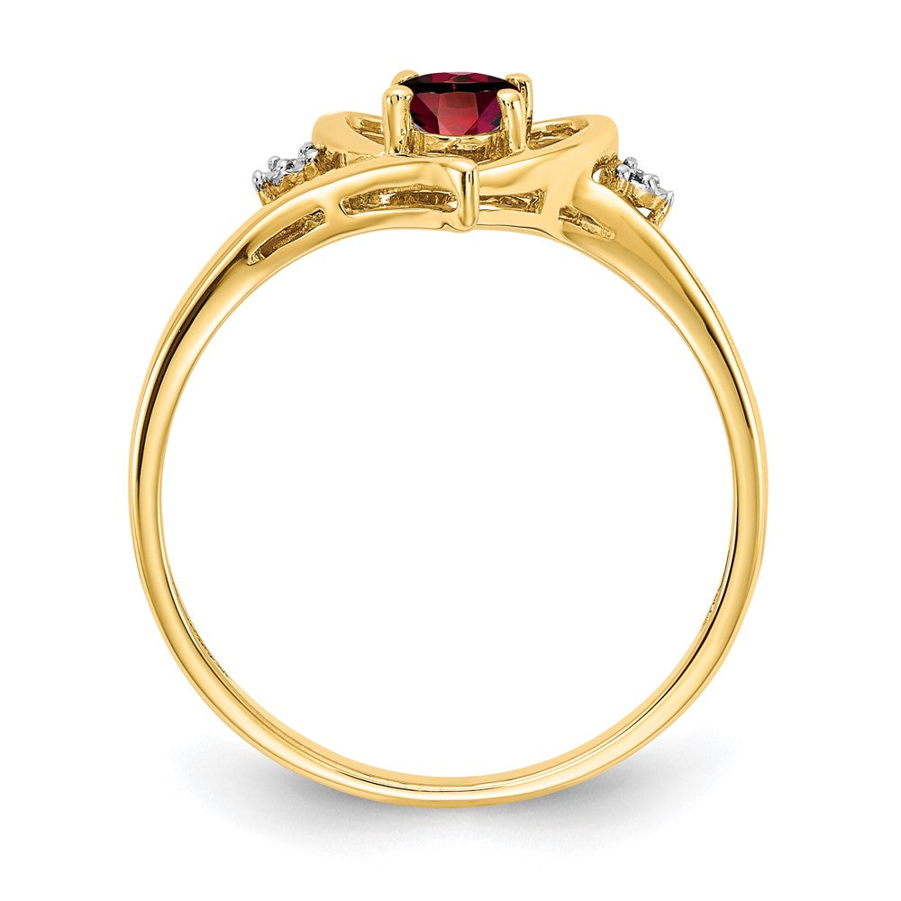 Gemstone and Diamond Heart Ring