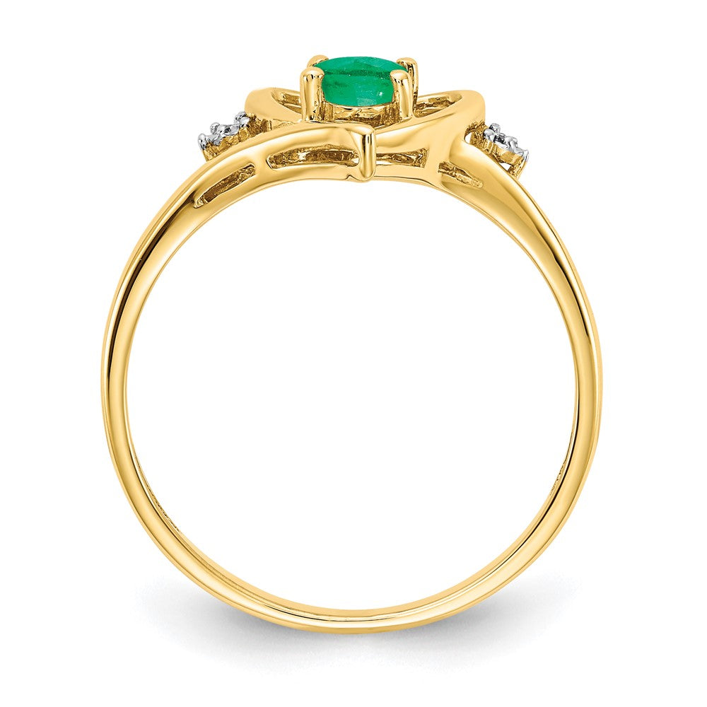 Gemstone and Diamond Heart Ring