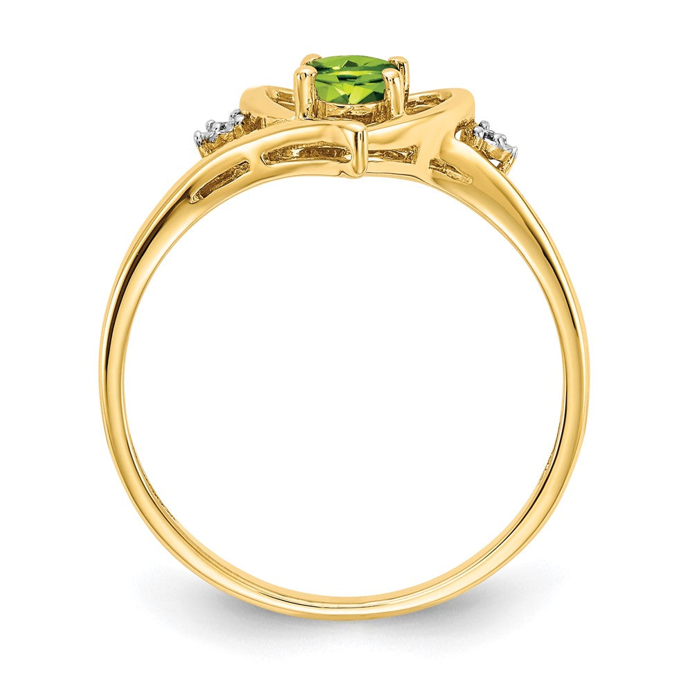 Gemstone and Diamond Heart Ring