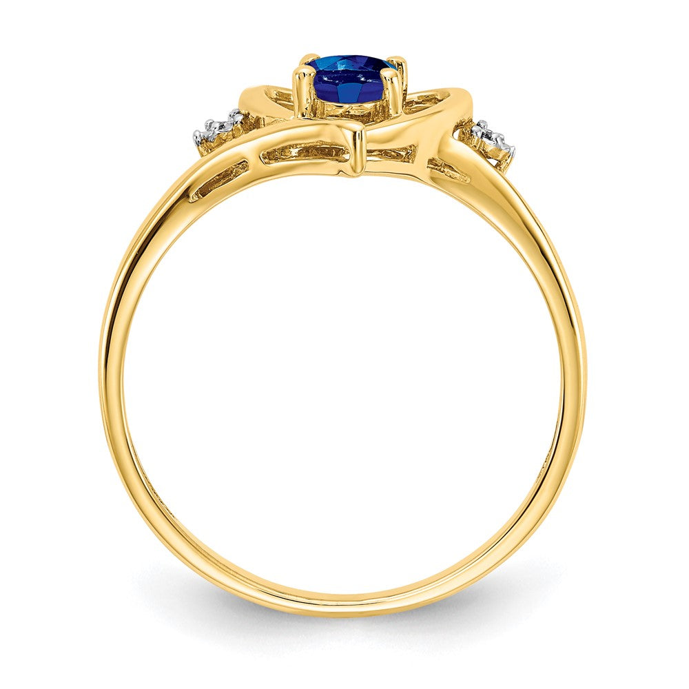 Gemstone and Diamond Heart Ring