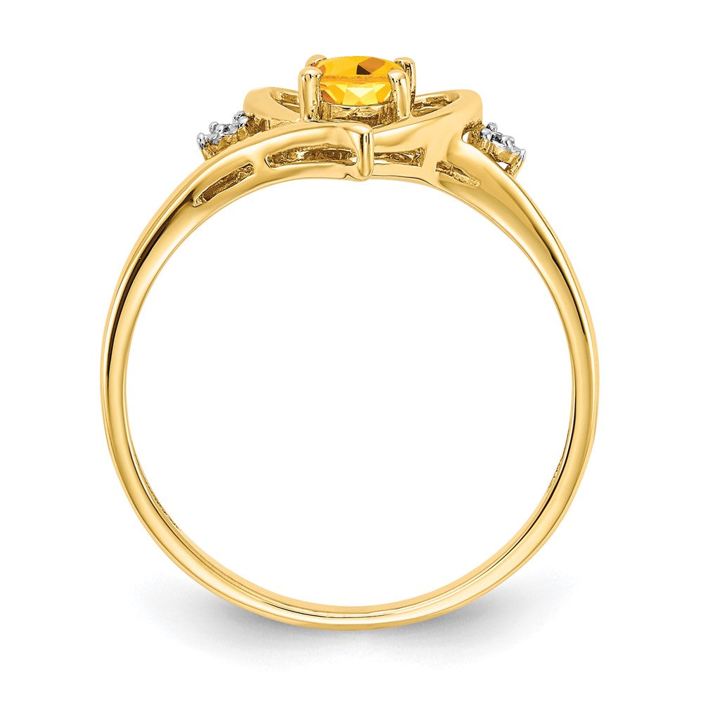 Gemstone and Diamond Heart Ring