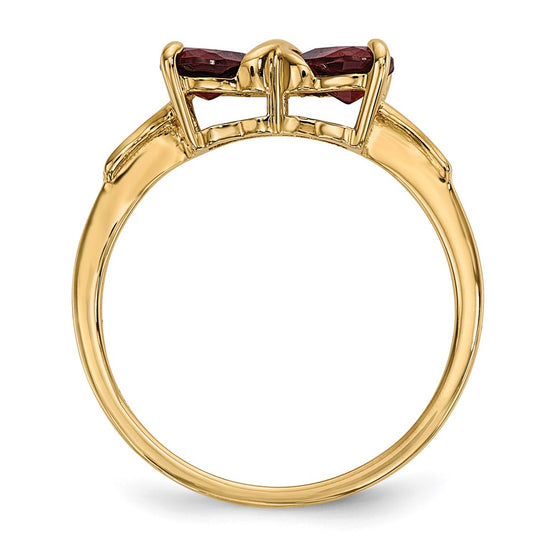 Gemstone Bow Ring