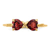 Gemstone Bow Ring