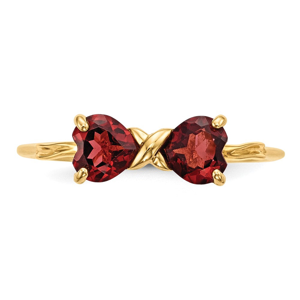 Gemstone Bow Ring