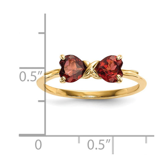 Gemstone Bow Ring