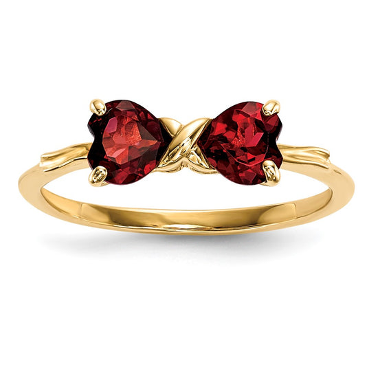 Gemstone Bow Ring