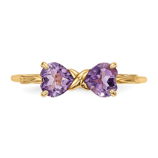 Gemstone Bow Ring