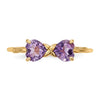 Gemstone Bow Ring