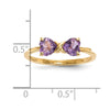 Gemstone Bow Ring