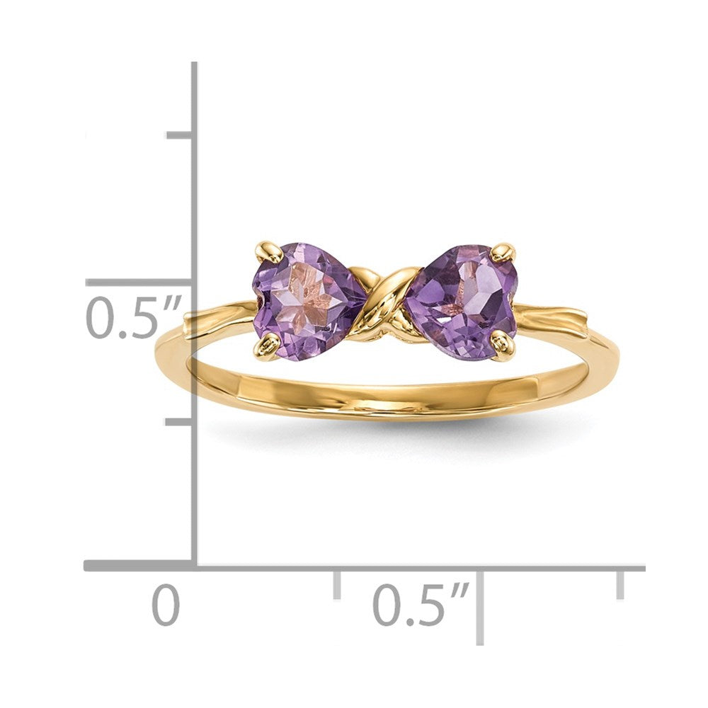 Gemstone Bow Ring