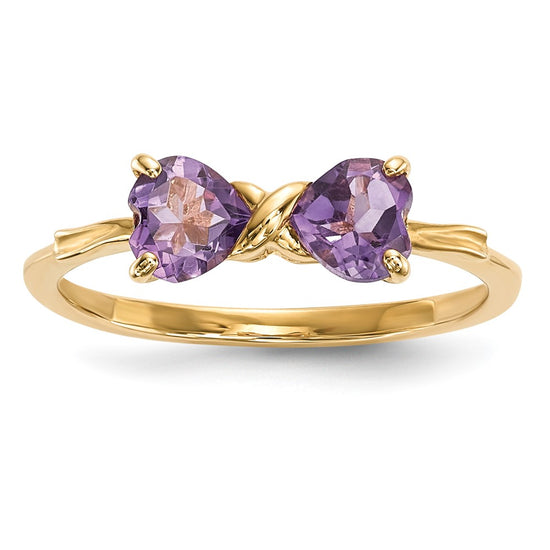 Gemstone Bow Ring