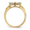 Gemstone Bow Ring