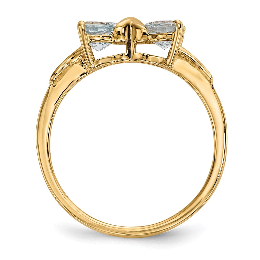 Gemstone Bow Ring