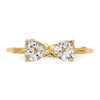 Gemstone Bow Ring