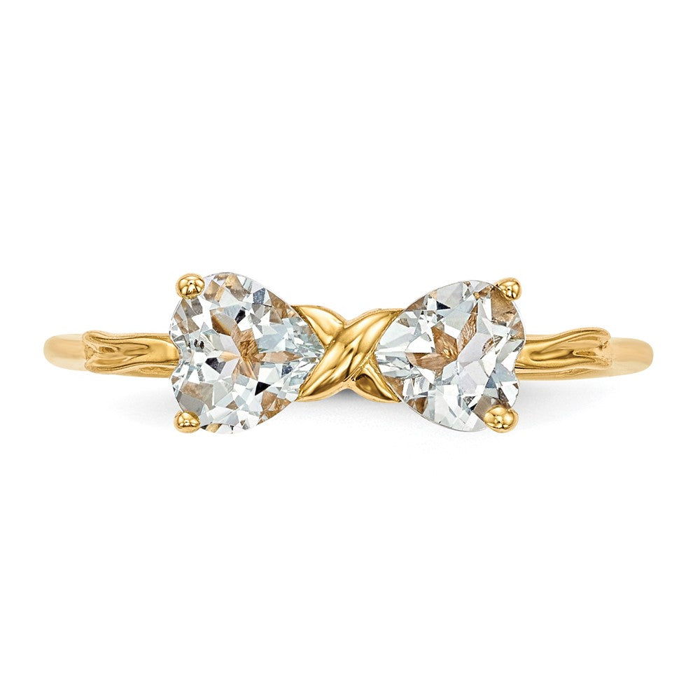 Gemstone Bow Ring