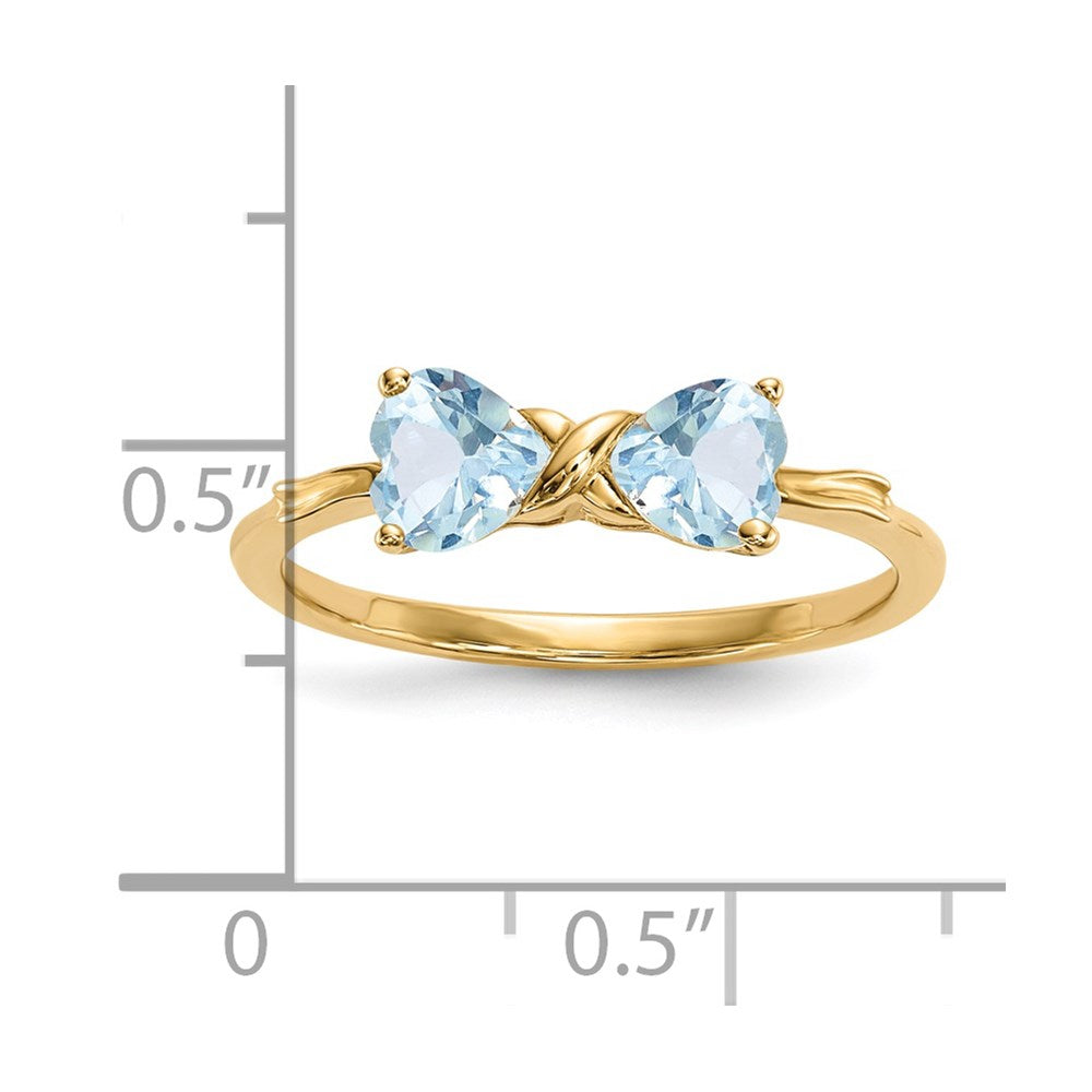 Gemstone Bow Ring