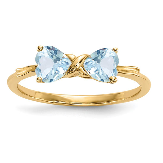 Gemstone Bow Ring