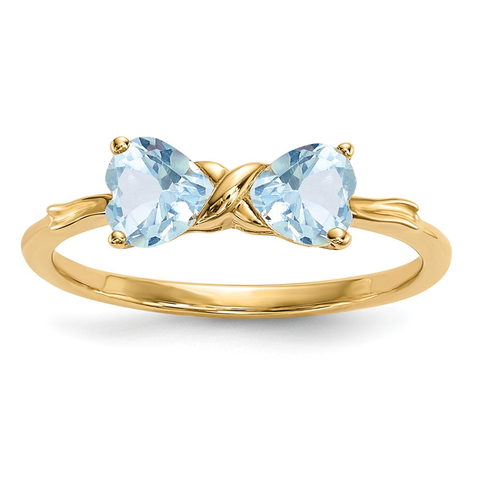 Gemstone Bow Ring