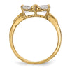Gemstone Bow Ring