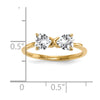 Gemstone Bow Ring