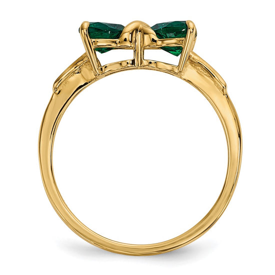 Gemstone Bow Ring