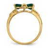 Gemstone Bow Ring