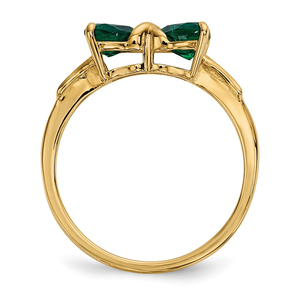 Gemstone Bow Ring