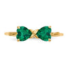 Gemstone Bow Ring