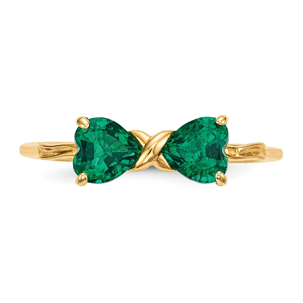 Gemstone Bow Ring