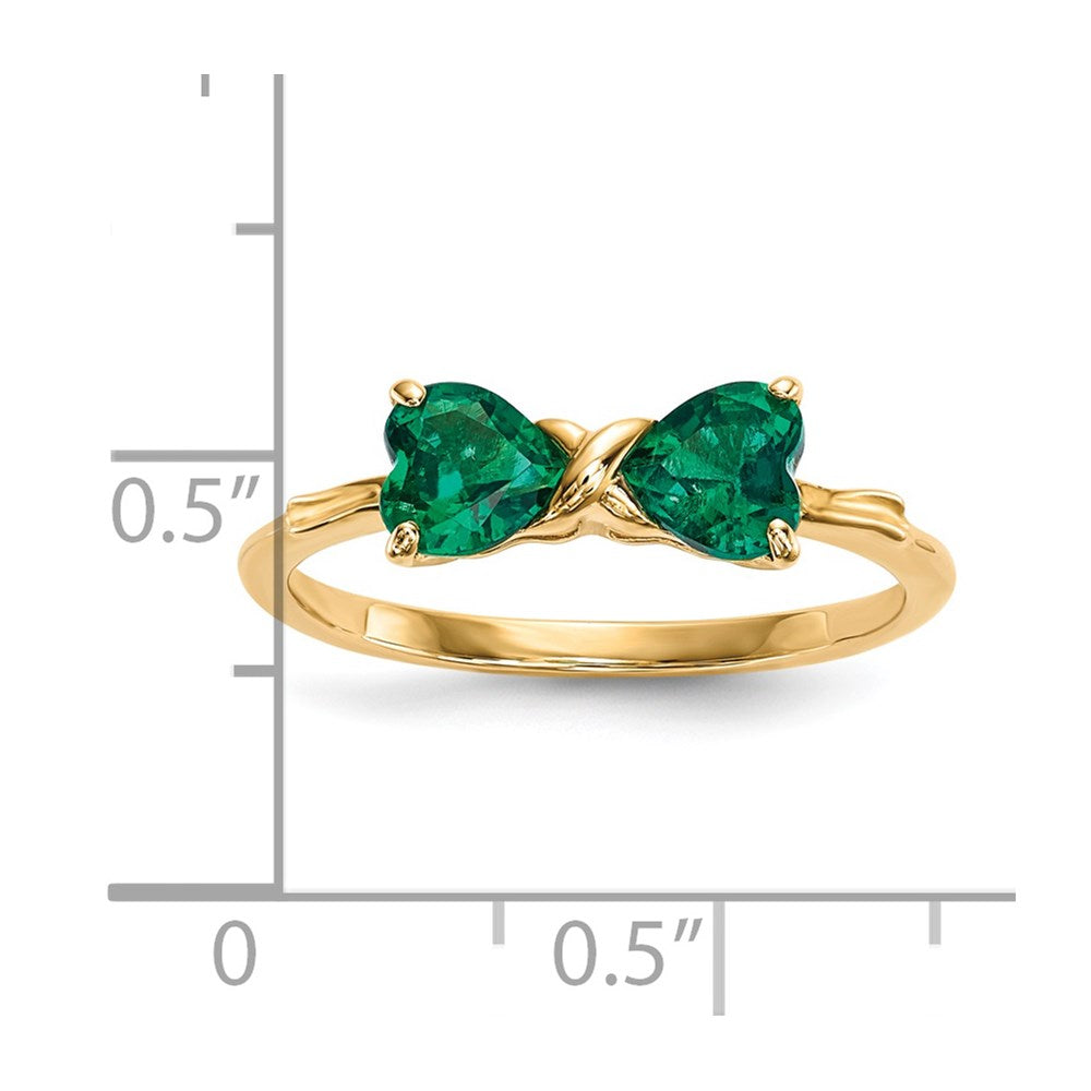 Gemstone Bow Ring
