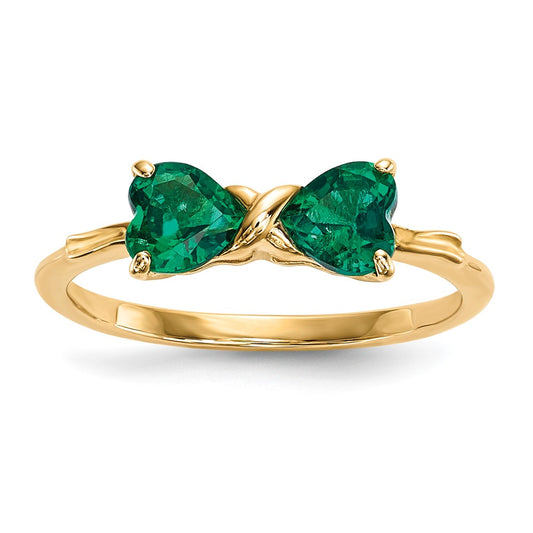 Gemstone Bow Ring